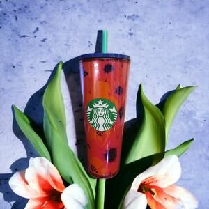 Starbucks Floral Hibiscus Flower Venti Tumbler Cup